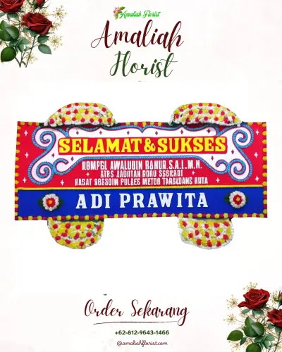Karangan Bunga Ucapan Selamat di Diwak